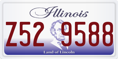 IL license plate Z529588