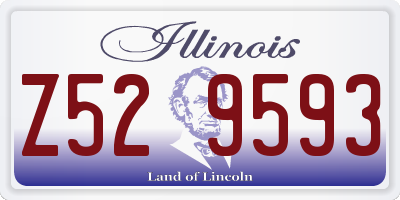 IL license plate Z529593