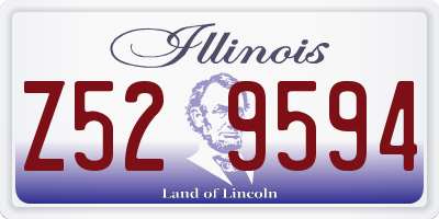 IL license plate Z529594