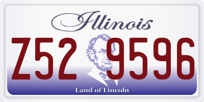 IL license plate Z529596