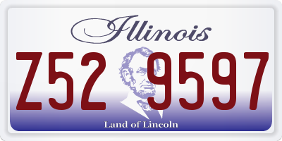 IL license plate Z529597