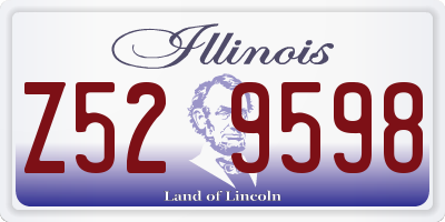 IL license plate Z529598