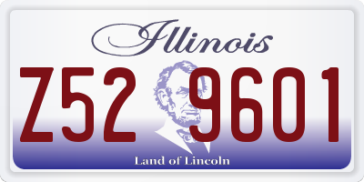 IL license plate Z529601