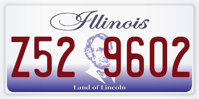 IL license plate Z529602