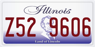 IL license plate Z529606