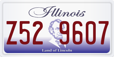 IL license plate Z529607