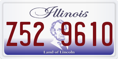 IL license plate Z529610