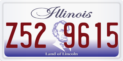 IL license plate Z529615