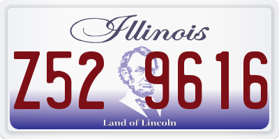 IL license plate Z529616