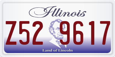 IL license plate Z529617