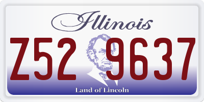 IL license plate Z529637
