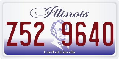 IL license plate Z529640