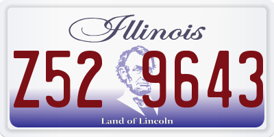 IL license plate Z529643