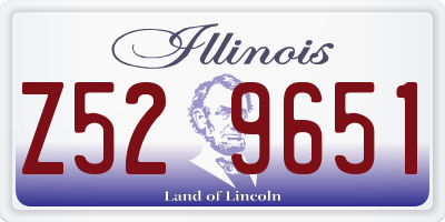 IL license plate Z529651