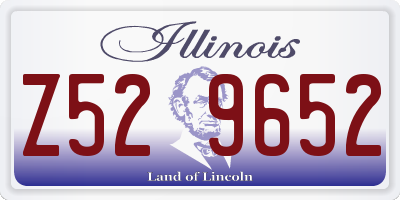 IL license plate Z529652