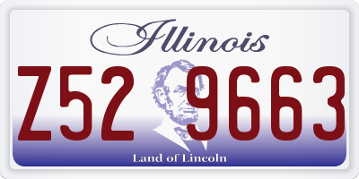 IL license plate Z529663