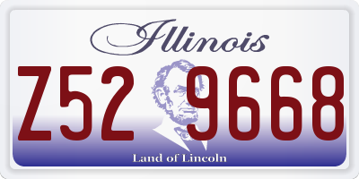 IL license plate Z529668