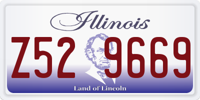 IL license plate Z529669