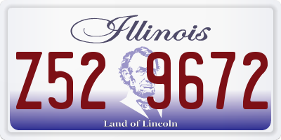 IL license plate Z529672