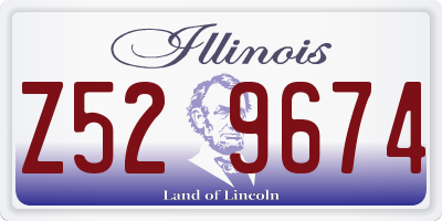 IL license plate Z529674
