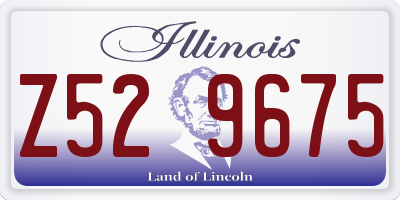 IL license plate Z529675