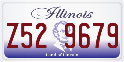 IL license plate Z529679