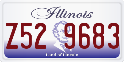 IL license plate Z529683