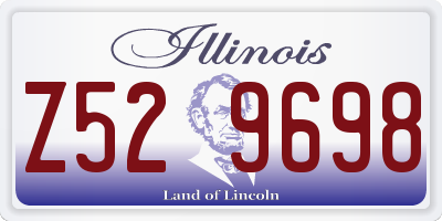 IL license plate Z529698
