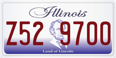 IL license plate Z529700
