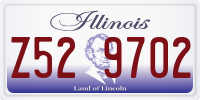 IL license plate Z529702