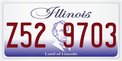 IL license plate Z529703