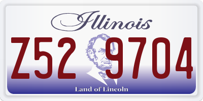 IL license plate Z529704