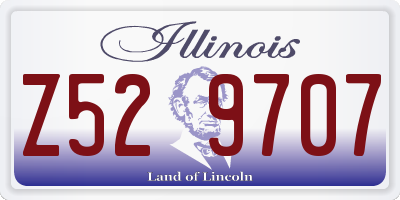 IL license plate Z529707