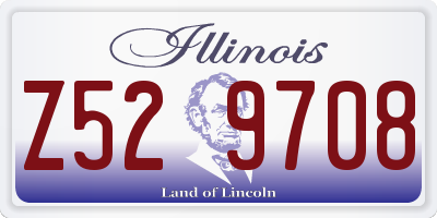 IL license plate Z529708