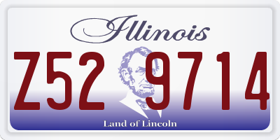 IL license plate Z529714