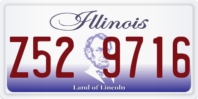 IL license plate Z529716