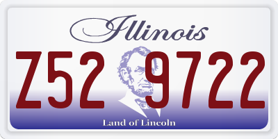 IL license plate Z529722