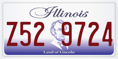 IL license plate Z529724