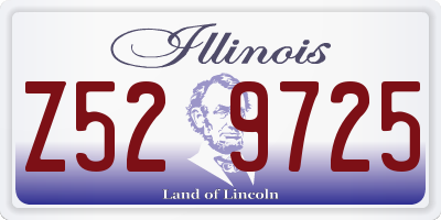 IL license plate Z529725