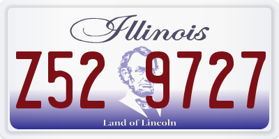 IL license plate Z529727