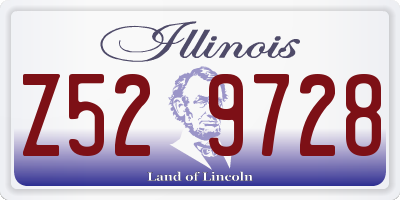 IL license plate Z529728