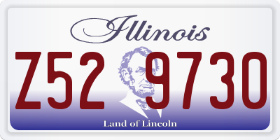 IL license plate Z529730