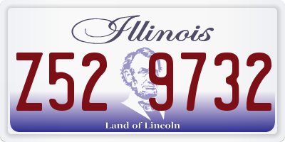 IL license plate Z529732