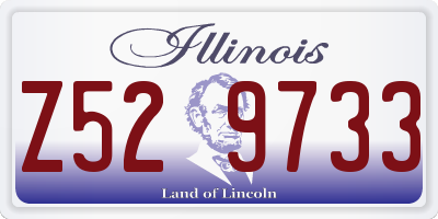 IL license plate Z529733