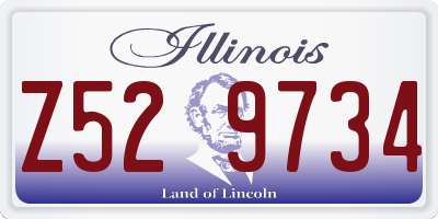 IL license plate Z529734