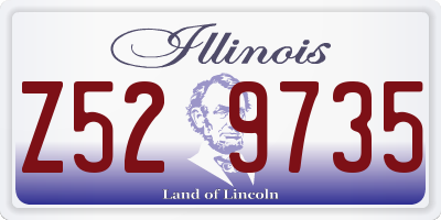 IL license plate Z529735