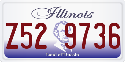 IL license plate Z529736
