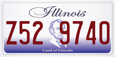 IL license plate Z529740