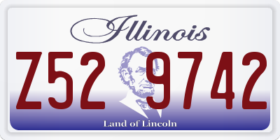 IL license plate Z529742