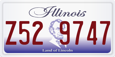 IL license plate Z529747